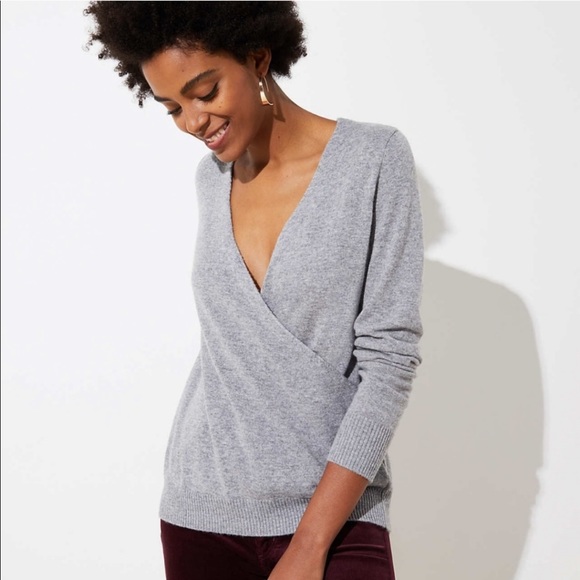 LOFT Sweaters - NWOT LOFT grey wrap sweater
